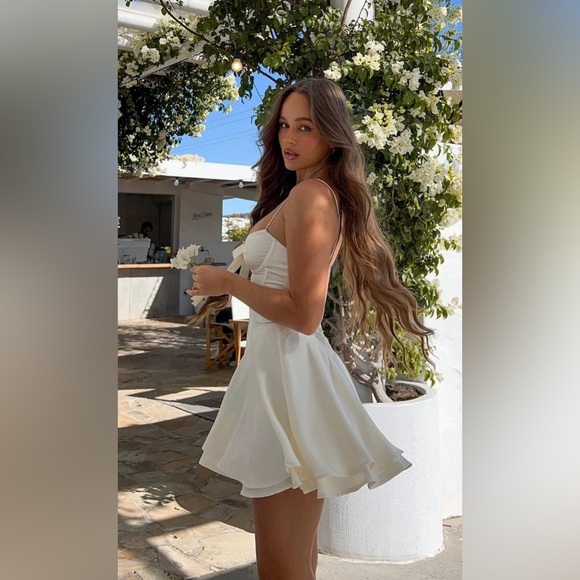 White Fox Boutique Stay Together Mini Dress Cream Size S NWT - Picture 5 of 12